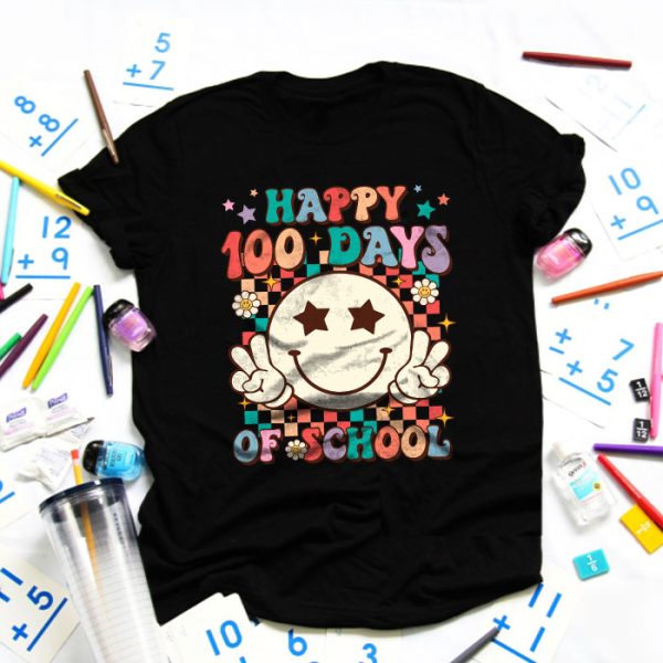 100 Days 100th Day Of School For Girls Boys & Teacher T-Shirt TS1183