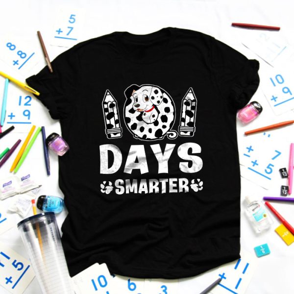 100 Days Of School Dalmatian Dog Boy Kid 100th Day Of School T-Shirt TS1187