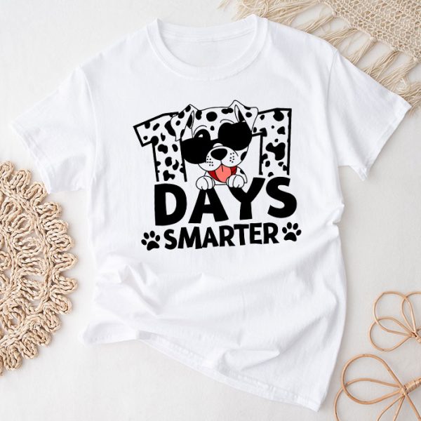 100 Days Of School Dalmatian Dog Boy Kid 100th Day Of School T-Shirt TS1192