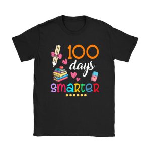 100 Days Smarter 100th Day Of School Toddlers Girls T-Shirt TS1064