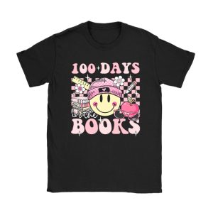 100 Days in the Books Reading Teacher 100th Day of School T-Shirt TS1048