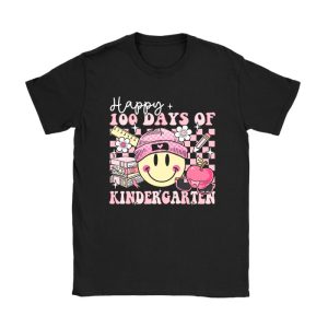 Happy 100th Day of Kindergarten Groovy 100th Day of School T-Shirt TS1215