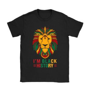 I Am Black History African American Pride Lion Black King T-Shirt TS1238