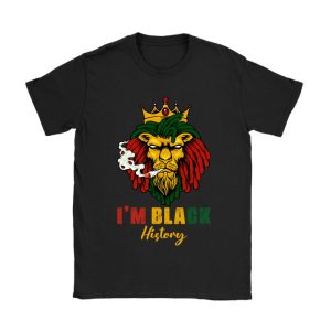 I Am Black History African American Pride Lion Black King T-Shirt TS1239