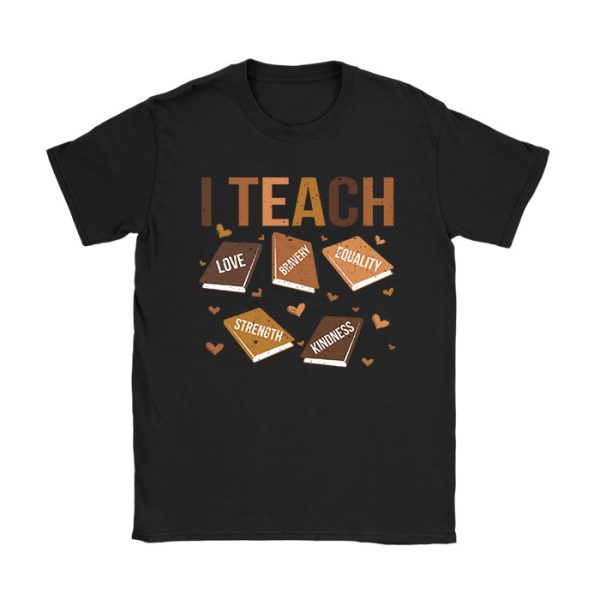 I Teach Black History Month Melanin Afro African Teacher T-Shirt TS1039