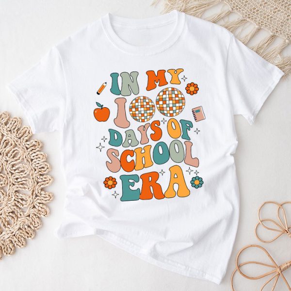 In My 100 Days of School Era Retro Disco 100th Day of School T-Shirt TS1179