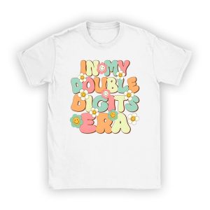 In My Double Digits Era Retro 10 Year Old 10th Birthday Girl T-Shirt TS1165