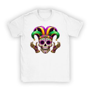 Mardi Gras Costume Sugar Skull Carnival Party Men Women Kid T-Shirt TS1210