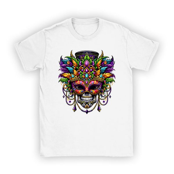 Mardi Gras Costume Sugar Skull Carnival Party Men Women Kid T-Shirt TS1211