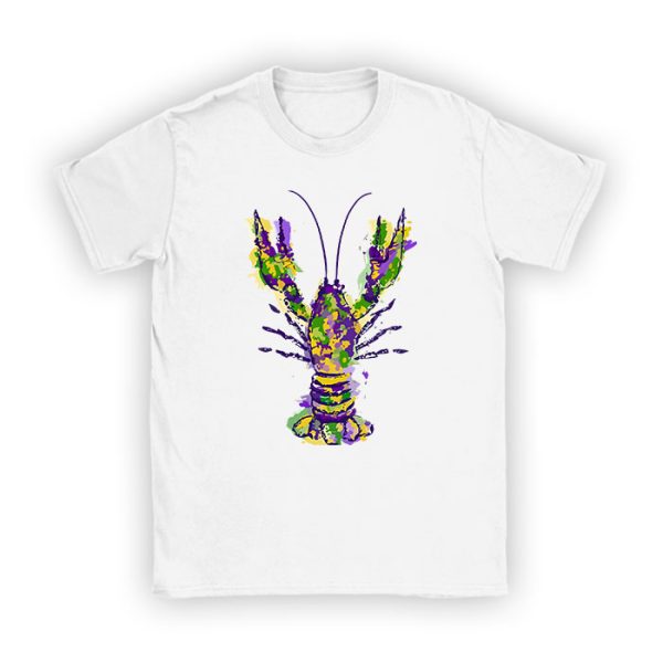 Mardi Gras Crawfish Jester hat Bead Tee New Orleans Gifts T-Shirt TS1290