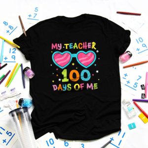 My Teacher Survived 100 Days of Me Happy 100th Day Of School T-Shirt TS1196