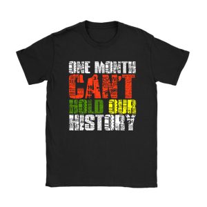 One Month Cant Hold Our History Pan African Black History T-Shirt TS1055