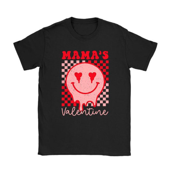 Retro Groovy Mama is My Valentine Cute Heart Boys Girls Kids T-Shirt TS1143