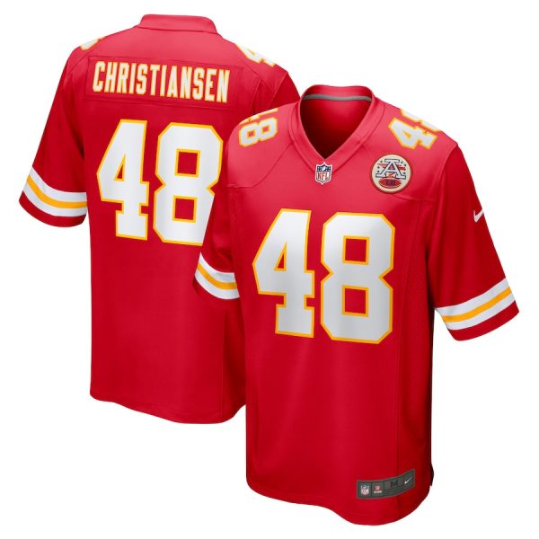 Cole Christiansen Kansas City Chiefs Game Player Jersey - Red