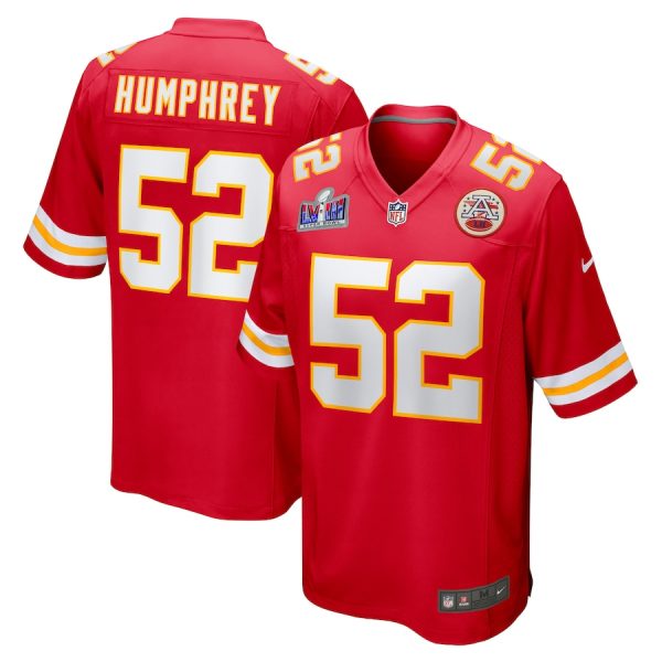 Creed Humphrey Kansas City Chiefs Super Bowl LVIII Game Jersey - Red