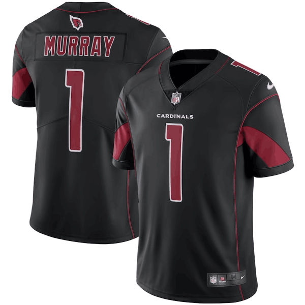 Men Arizona Cardinals #1 Kyler Murray Black Color Rush Vapor Limited Jersey