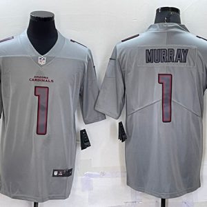 Men Arizona Cardinals #1 Kyler Murray Gray Atmosphere Fashion Stitched Jersey