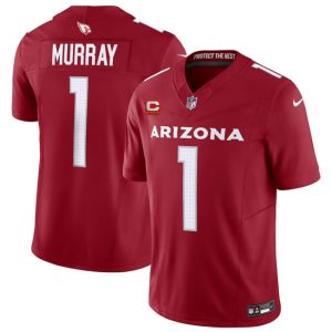 Men Arizona Cardinals #1 Kyler Murray Red 2023 F.U.S.E. With 4-Star C Patch Vapor Untouchable F.U.S.E. Limited Football Stitched Jersey