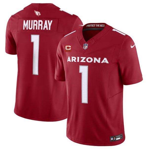 Men Arizona Cardinals #1 Kyler Murray Red 2023 F.U.S.E. With 4-Star C Patch Vapor Untouchable F.U.S.E. Limited Football Stitched Jersey