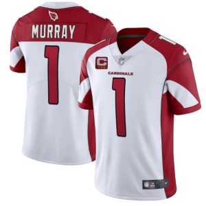 Men Arizona Cardinals #1 Kyler Murray White 3-Star C Patch Vapor Untouchable Limited Stitched NFL Jersey