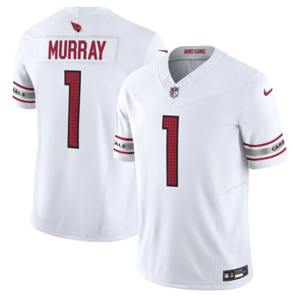 Men Arizona Cardinals #1 Kyler Murray White Vapor Untouchable F.U.S.E. Limited Stitched Football Jersey