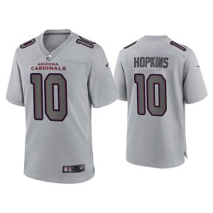 Men Arizona Cardinals #10 DeAndre Hopkins Gray Atmosphere Fashion Stitched Game Jersey