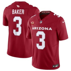 Men Arizona Cardinals #3 Budda Baker Red 2023 F.U.S.E. With 4-Star C Patch Vapor Untouchable F.U.S.E. Limited Football Stitched Jersey