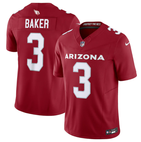 Men Arizona Cardinals #3 Budda Baker Red Vapor Untouchable F.U.S.E. Limited Stitched Football Jersey