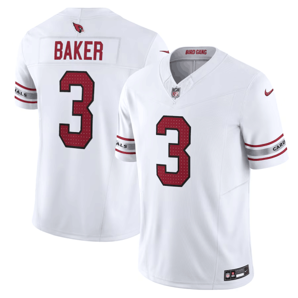 Men Arizona Cardinals #3 Budda Baker White Vapor Untouchable F.U.S.E. Limited Stitched Football Jersey