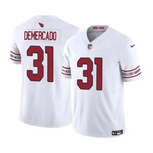 Men Arizona Cardinals #31 Emari Demercado White 2023 F.U.S.E. Vapor Untouchable Limited Football Stitched Jersey