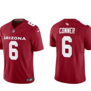 Men Arizona Cardinals #6 James Conner Red 2023 F.U.S.E. Vapor Untouchable Limited Football Stitched Jersey