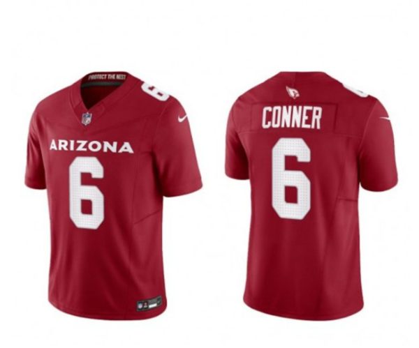 Men Arizona Cardinals #6 James Conner Red 2023 F.U.S.E. Vapor Untouchable Limited Football Stitched Jersey