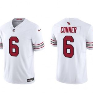 Men Arizona Cardinals #6 James Conner White 2023 F.U.S.E. Vapor Untouchable Limited Football Stitched Jersey