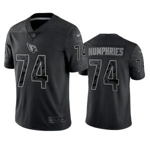 Men Arizona Cardinals #74 D.J. Humphries Black Reflective Limited Stitched Football Jersey