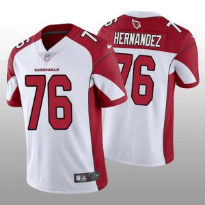 Men Arizona Cardinals #76 Will Hernandez White/Red Vapor Untouchable Stitched Football Jersey