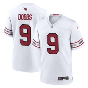 Men Arizona Cardinals #9 Joshua Dobbs White 2023 Stitched Game Football Jersey