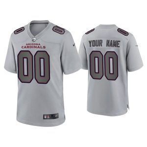 Men Arizona Cardinals Active Player Custom Gray Atmosphere Fashion Stitched Game Jersey