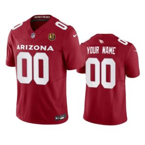 Men Arizona Cardinals Active Player Custom Red 2023 F.U.S.E. With John Madden Patch Vapor Limited Football Stitched Jersey