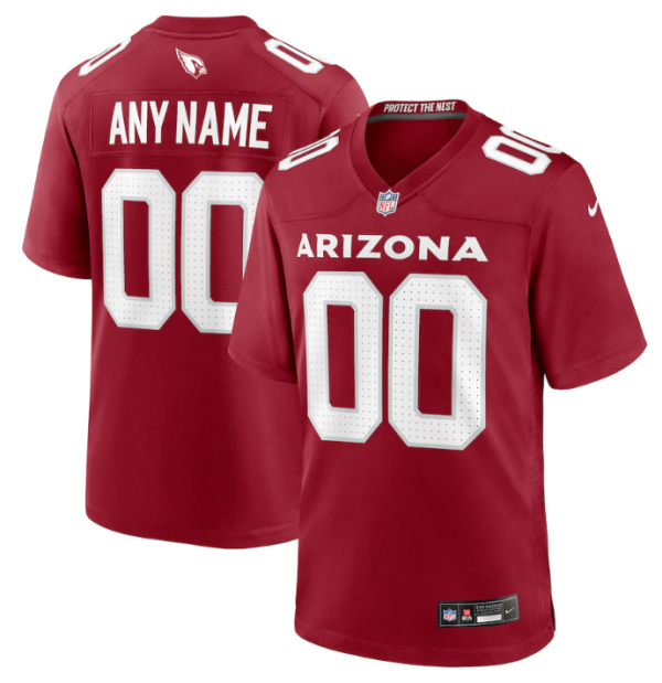 Men Arizona Cardinals Active Player Custom Red Stitched Game Football Jersey