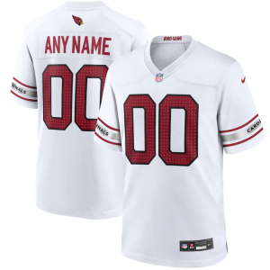 Men Arizona Cardinals Active Player Custom White Stitched Game Football Jersey