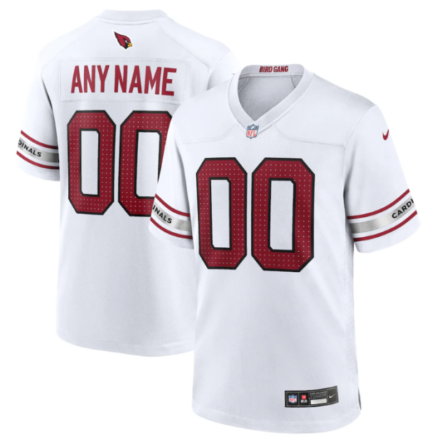 Men Arizona Cardinals Active Player Custom White Stitched Game Football Jersey