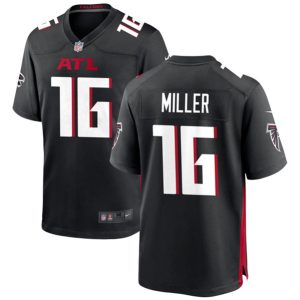 Men Atlanta Falcons #16 Scott Miller Black Limited Football Stitched Game Jersey