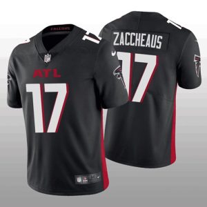 Men Atlanta Falcons #17 Olamide Zaccheaus Black Vapor Untouchable Stitched Football Jersey