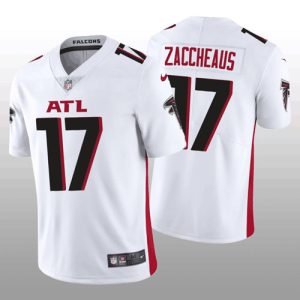 Men Atlanta Falcons #17 Olamide Zaccheaus White Vapor Untouchable Stitched Football Jersey