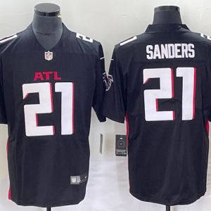 Men Atlanta Falcons #21 Deion Sanders Black Vapor Untouchable Limited Stitched Jersey