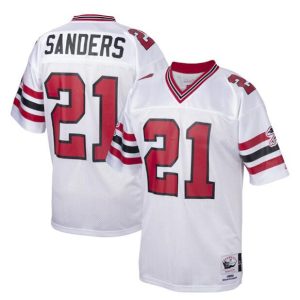 Men Atlanta Falcons #21 Deion Sanders White Stitched Jersey