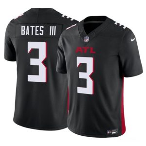 Men Atlanta Falcons #3 Jessie Bates III Black 2023 F.U.S.E. Vapor Untouchable Limited Football Stitched Jersey