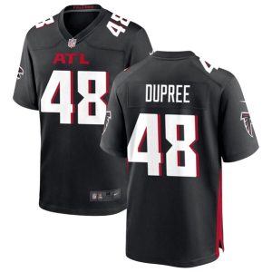 Men Atlanta Falcons #48 Bud Dupree Black Stitched Game Jersey