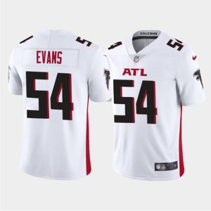 Men Atlanta Falcons #54 Rashaan Evans White Vapor Untouchable Stitched Football Jersey