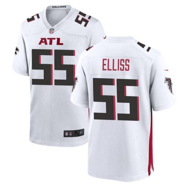 Men Atlanta Falcons #55 Kaden Elliss White Stitched Football Game Jersey